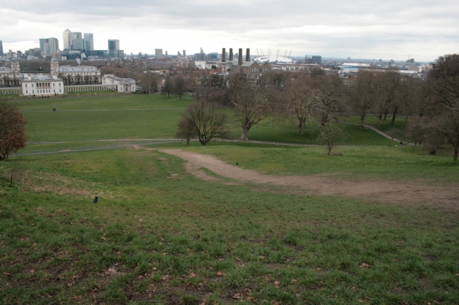 London as seen from the Royal Observatory, 
