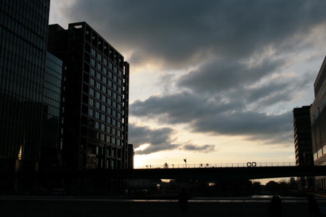 Sky over Canary Wharf, 