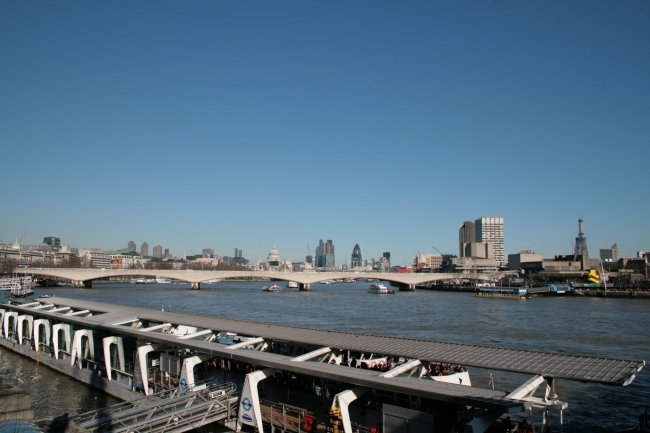 River Thames, looking to the IMAX, as seen from the bridge at Embankment