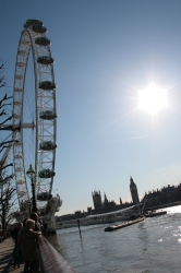 London Eye, tilted for...