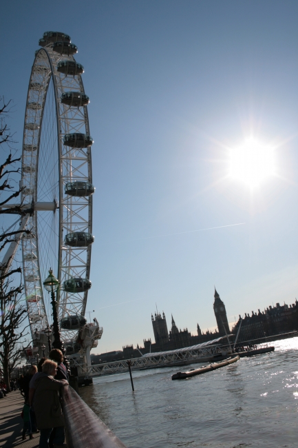 London Eye, tilted for perspective, 