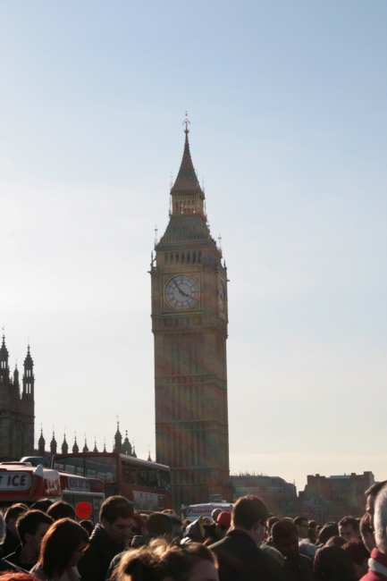 Big Ben and lens flare, 