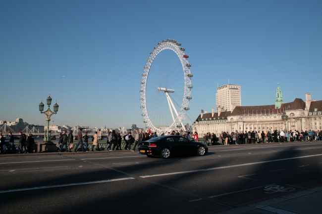 London Eye, as seen from Westminster Bridge