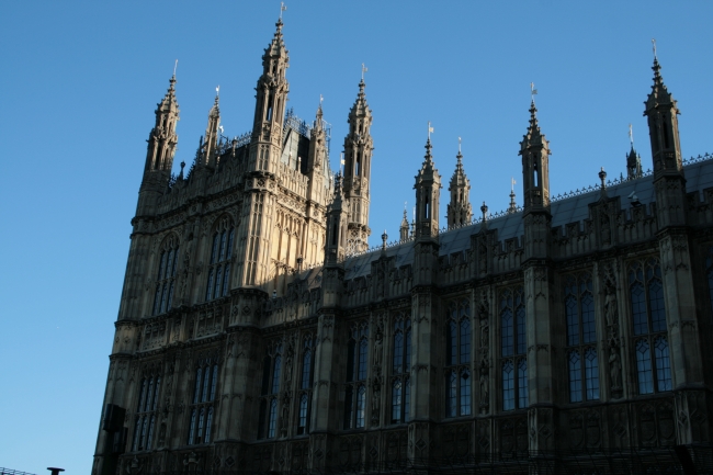 Houses of Parliament details of tower, 