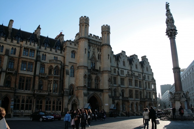 Westminster Abbey Choir School entrance, with the portal that leads to Dean's Yard