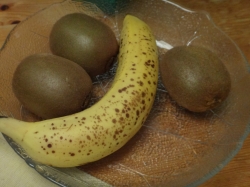 Banane und Kiwis