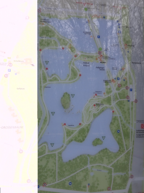 Karte der Anlage Sechs Seen Platte, 