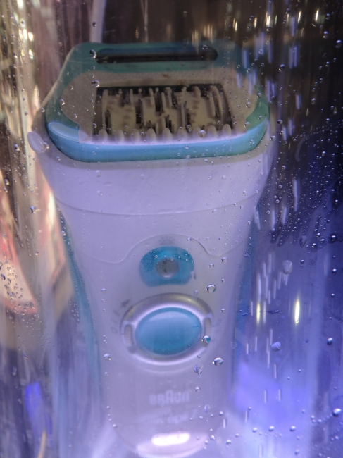 Braun Silk-e-pil, im wasser deko plexiglas ding