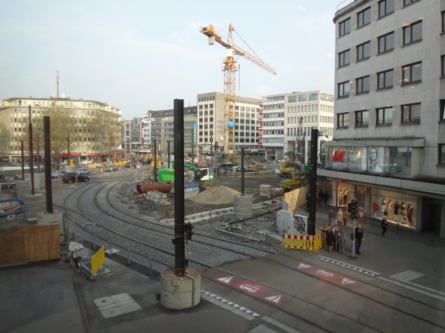 Baustelle vor dem Schauspielhaus, 