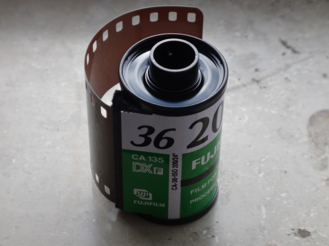 Goodbye FujiColor: A can of Fuji Fujicolor color reverasl film, C200