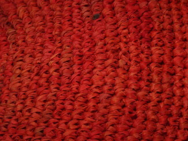 Red bast fibre knit texture, 