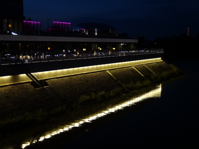 The DOX, as seen from the bridge