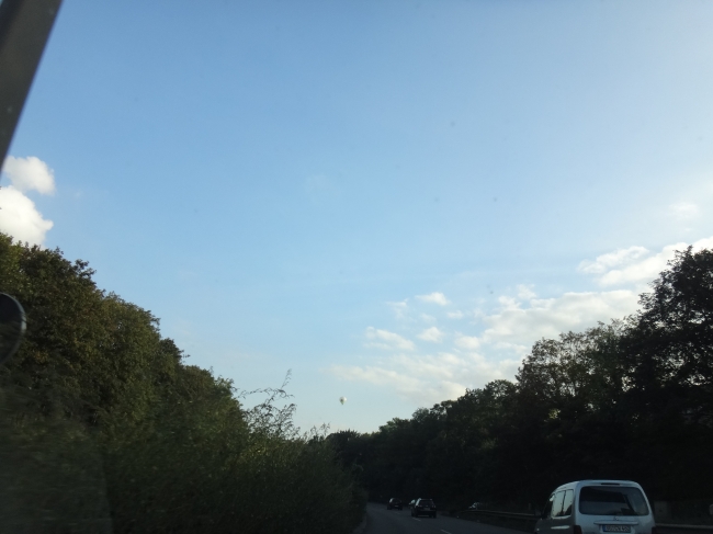 Hot Air Balloon over A59, near Duisburg