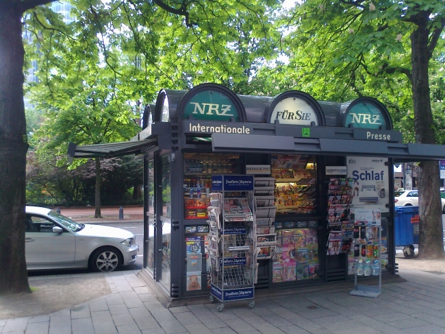 News Stand on Kö Düsseldorf, 