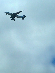 Boeing 747 fly-by