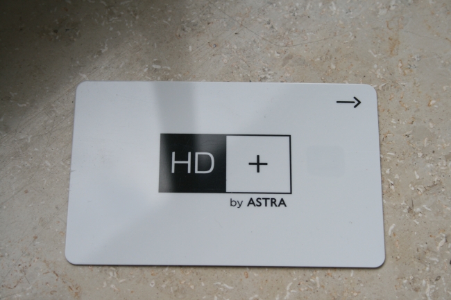 HD+ DVB-S decyphering key card, use it to watch Pro7, Sat.1, RTL, RTL II, DeluxeMusic HD, Disney Channel HD, etc...