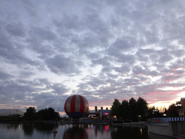 Open Sky, sun setting over former Festival Disney, now Disney Village