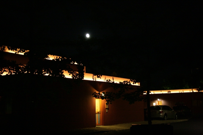 Hotel Santa Fe Marquees at night, 