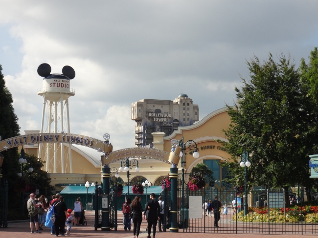 Walt Disney Studios entry as seen from the transit area, 