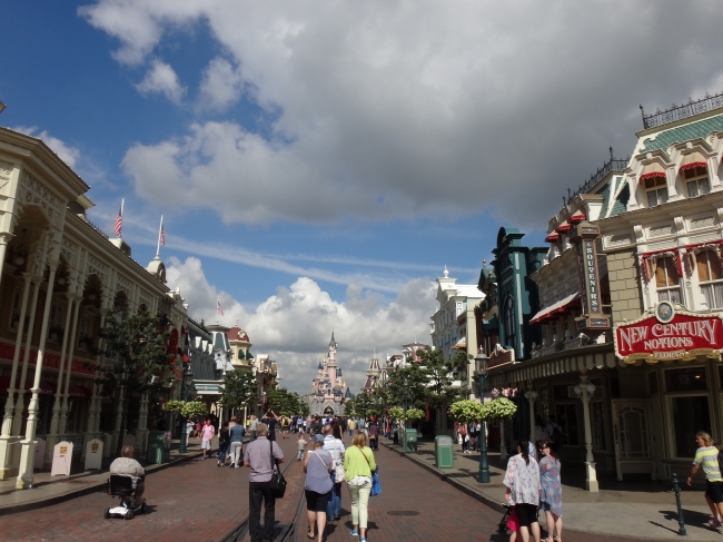 Main Street and Castle, more sky, 