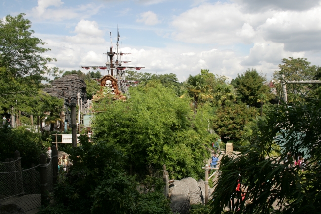 Jolly Roger in the distance, from Robinos's lower footpath