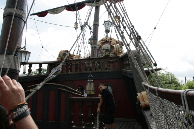 Aboard the Jolly Roger, 