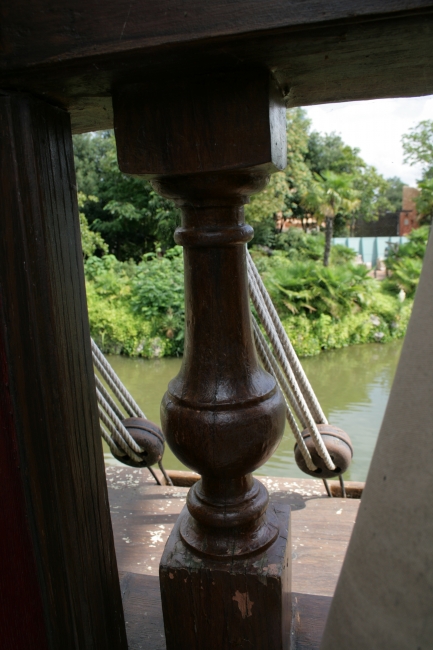 Deck detail of the Jolly Roger, 