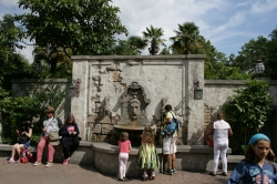 Fountain at the POTC exit