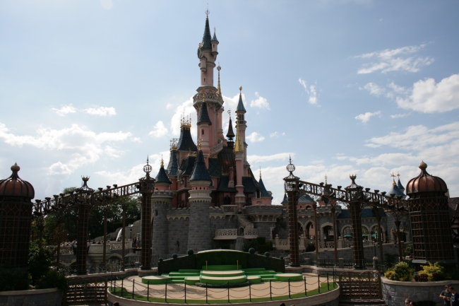 Le Château de la Belle au Bois Dormant, as seen from Parade Route "stage" area