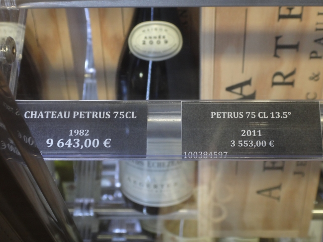 Chateau Petrus from 1982 and 2011, at NCE Nice-Côte d'Azur airport