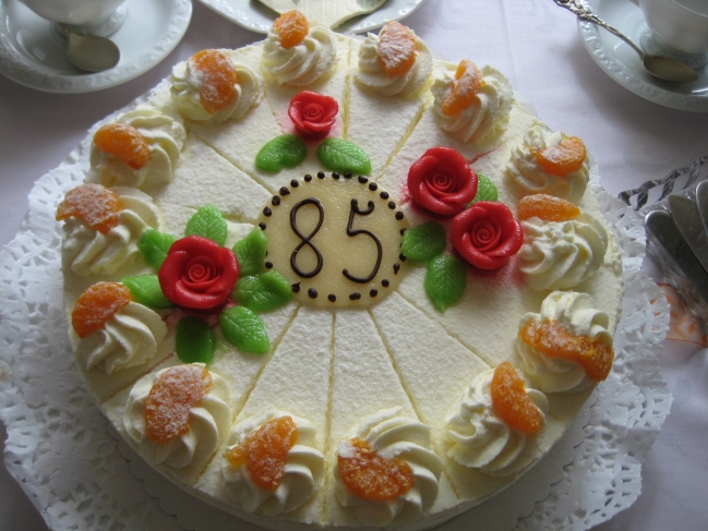 Torte zum 85. Geburtstag, 