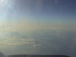 Blick aus dem Flugzeug...